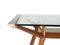 Mid-Century Italian Modern Beech Wood and Glass Dining Table from Isa, 1950s, Image 4