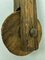Antique Rustic Weathered Wooden Pulley with Rope, 1890s 8