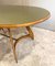 Oval Dining Table in Wood, Glass and Brass attributed to Vittorio Dassi, Italy, 1950s 3