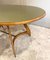 Ovaler Esstisch aus Holz, Glas und Messing, Vittorio Dassi zugeschrieben, Italien, 1950er 3
