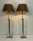 Lámparas de mesa extensibles de latón cromado, años 90. Juego de 2, Imagen 15