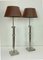 Lámparas de mesa extensibles de latón cromado, años 90. Juego de 2, Imagen 13