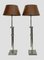 Extendable Chromed Brass Table Lamps, 1990s, Set of 2 1