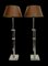 Lámparas de mesa extensibles de latón cromado, años 90. Juego de 2, Imagen 17