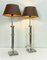 Lámparas de mesa extensibles de latón cromado, años 90. Juego de 2, Imagen 4