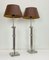 Lámparas de mesa extensibles de latón cromado, años 90. Juego de 2, Imagen 14