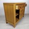 Vintage Leder Buffet aus Eiche, 1980er 6