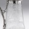 Antique 19th Century Victorian Silver & Glass Hunting Claret Jug, 1887 11