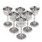 20th Century Silver Wine Goblets by Cavalier, England, 1970s, Set of 6, Image 1