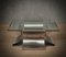 Mid-Century Steel and Glass Coffee Table by Francois Monnet, 1970s, Image 6