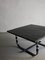 Wrought Metal and Black Stone Square Coffee Table, France, 1970s 3