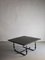 Wrought Metal and Black Stone Square Coffee Table, France, 1970s 6