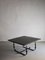 Wrought Metal and Black Stone Square Coffee Table, France, 1970s, Image 6