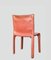Modell 412 Stuhl aus Leder von Mario Bellini für Cassina, 1978 6