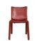 Modell 412 Stuhl aus Leder von Mario Bellini für Cassina, 1978 2