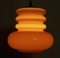 Space Age Orange Ceiling Lamp from Peill & Putzler, 1960s 11