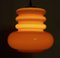 Space Age Orange Ceiling Lamp from Peill & Putzler, 1960s, Image 11