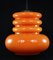 Space Age Orange Ceiling Lamp from Peill & Putzler, 1960s, Image 10
