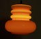 Space Age Orange Ceiling Lamp from Peill & Putzler, 1960s 9