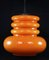 Space Age Orange Ceiling Lamp from Peill & Putzler, 1960s, Image 4