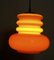 Space Age Orange Ceiling Lamp from Peill & Putzler, 1960s 7