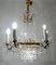 Brass and Lead Crystal Chandelier from Palwa, 1950s, Image 12