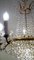 Brass and Lead Crystal Chandelier from Palwa, 1950s, Image 13