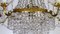 Brass and Lead Crystal Chandelier from Palwa, 1950s, Image 7