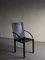 Fauteuil en Cuir Noir par Carlo Bartoli pour Matteo Grassi, Italie, 1980s 1