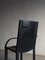 Fauteuil en Cuir Noir par Carlo Bartoli pour Matteo Grassi, Italie, 1980s 5