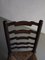 Brutalist Oak Ladder Back Chairs with Straw Seats, England, 1900s, Set of 4, Image 10