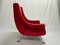 Red Velvet Armchair, 1960s 4