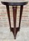 French Style Round Wood Pedestal Table or Plant Stand, 1950s, Image 4