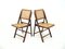 Chaises Pliantes en Rotin, 1970s, Set de 2 3