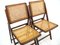 Rattan Folding Chairs, 1970s, Set of 2 4