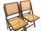 Rattan Folding Chairs, 1970s, Set of 2, Image 4