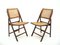 Chaises Pliantes en Rotin, 1970s, Set de 2 1