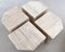 Mid-Century Italian Travertine Marble Coffee Tables, 1970s, Set of 4, Image 6