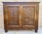 19th Century French Walnut 2-Door Buffet with Round Legs 1