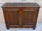 19th Century French Walnut 2-Door Buffet with Round Legs 8