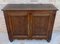 19th Century French Walnut 2-Door Buffet with Round Legs, Image 8