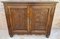 19th Century French Walnut 2-Door Buffet with Round Legs, Image 10