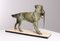 Jules Moigniez, Cane da caccia con fagiano, inizio XX secolo, scultura in zinco, Immagine 6