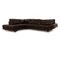 Releve Leather Corner Sofa in Dark Brown from Natuzzi 1