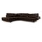 Releve Leather Corner Sofa in Dark Brown from Natuzzi, Image 1