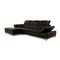 Leather Corner Sofa in Black from Willi Schillig 3
