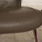 James Leather Armchair in Taupe Gray with Stool from Stressless 4