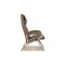 James Leather Armchair in Taupe Gray with Stool from Stressless 9