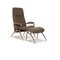 James Leather Armchair in Taupe Gray with Stool from Stressless 1