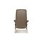 Poltrona James in pelle grigio talpa con sgabello di Stressless, Immagine 10